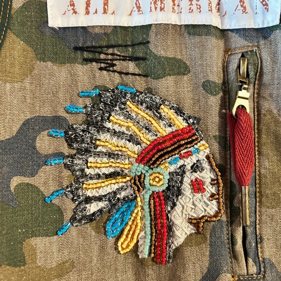 Double D Ranch Camouflage Vest with Colorful Embellishments - Picture 3 of 6